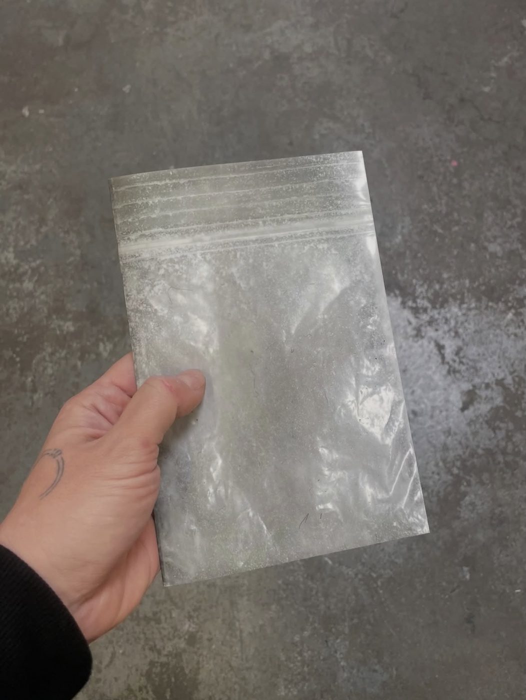 Matt Adam Party series, empty baggie object printed to look real