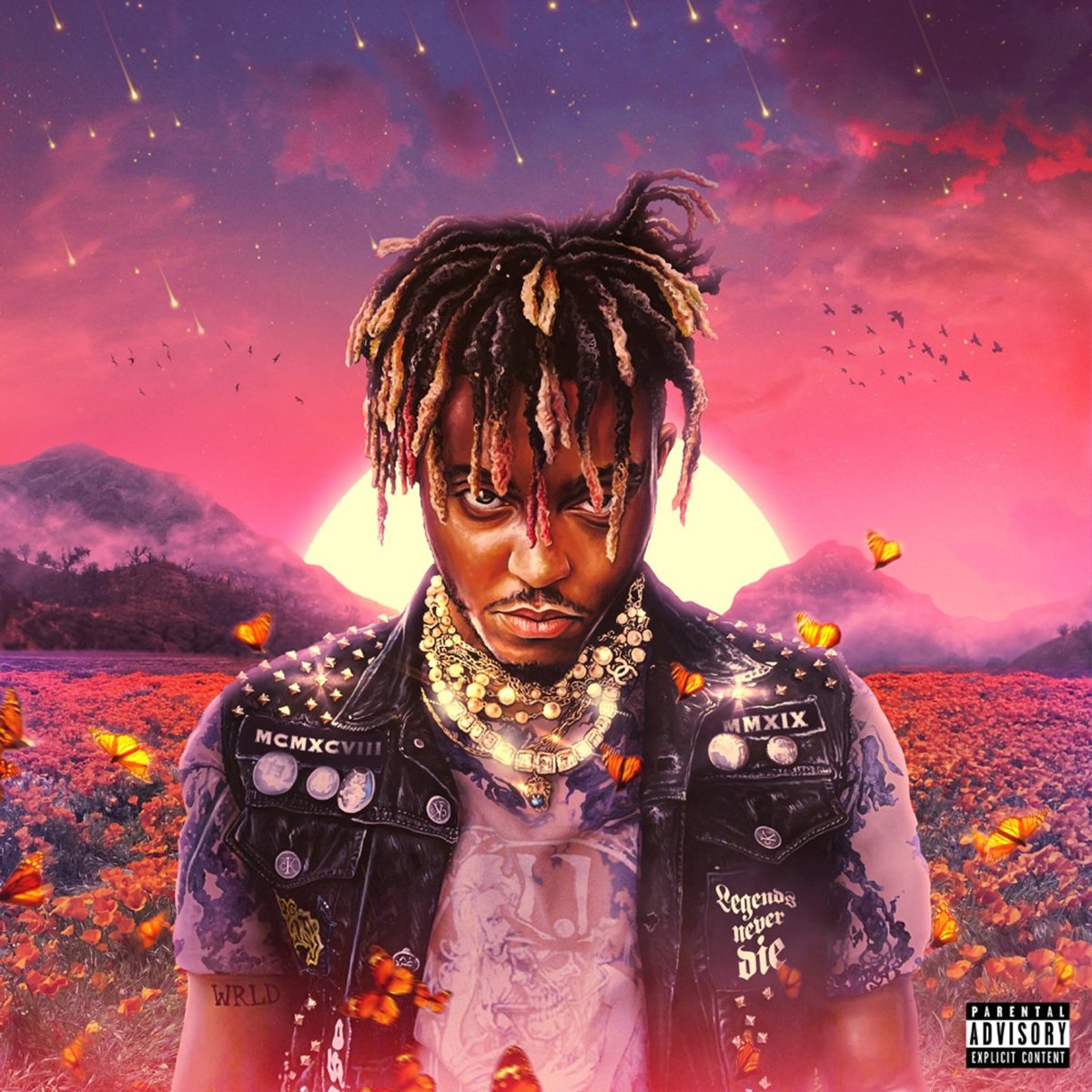 Juice WRLD Legends Never Die album cover, shot by Matt Adam